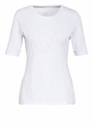 Sportalm T-Shirt Mit Paillettenbesatz weiss