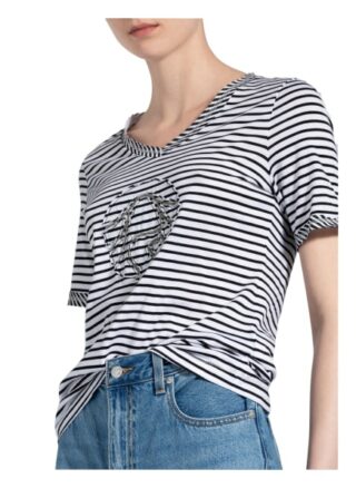 Sportalm T-Shirt Mit Schmucksteinbesatz weiss
