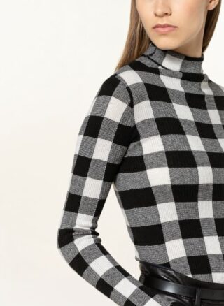 Sportmax Rollkragenpullover Blanc Mit Cashmere schwarz