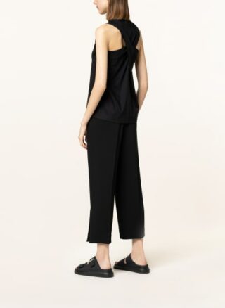 Sportmax Top Velia Mit Schmucksteinbesatz schwarz