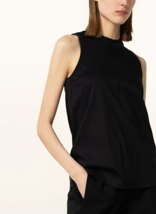 Sportmax Top Velia Mit Schmucksteinbesatz schwarz