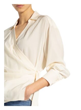 Sportmax Wickelbluse Cachi Aus Seide weiss