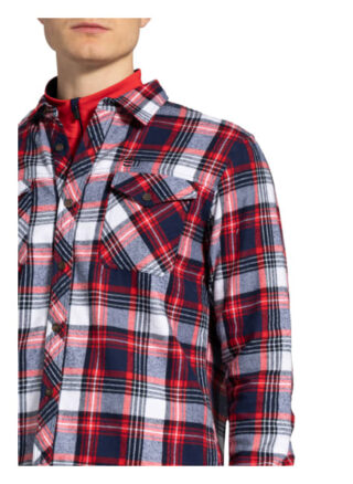 State Of Elevenate Flanell-Hemd Comfort Fit rot