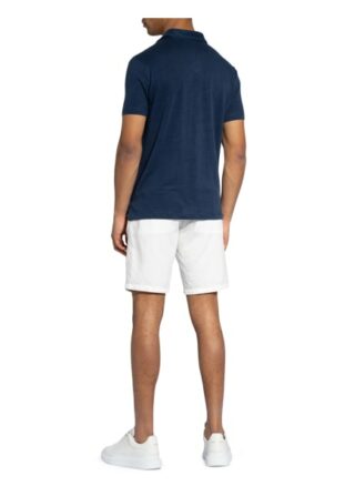 Stefan Brandt Jersey-Poloshirt Aus Leinen blau