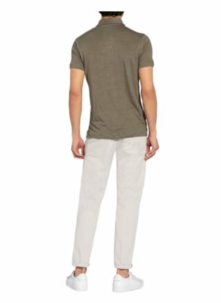 Stefan Brandt Jersey-Poloshirt Aus Leinen gruen