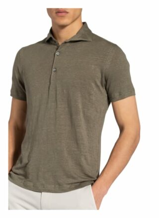 Stefan Brandt Jersey-Poloshirt Aus Leinen gruen