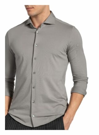 Stefan Brandt Jerseyhemd Otis Slim Fit grau