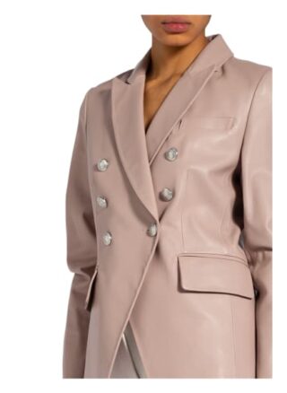 Steffen Schraut Lederblazer beige