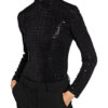 Steffen Schraut Longsleeve Mit Paillettenbesetzt Und Glitzergarn schwarz