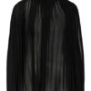 Steffen Schraut Plisseebluse schwarz