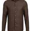 Stenströms Leinenhemd Slim Fit braun