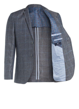 Strokesman's Leinensakko Regular Fit blau