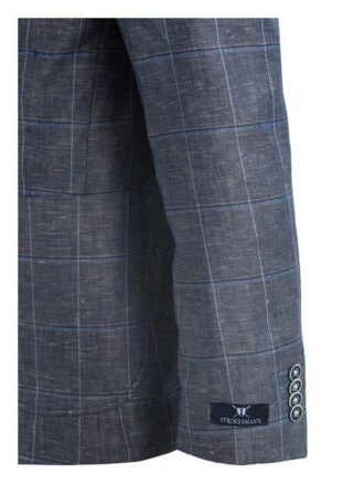 Strokesman's Leinensakko Regular Fit blau