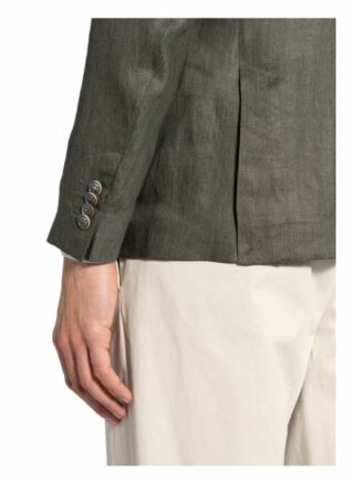 Strokesman's Leinensakko Slim Fit gruen