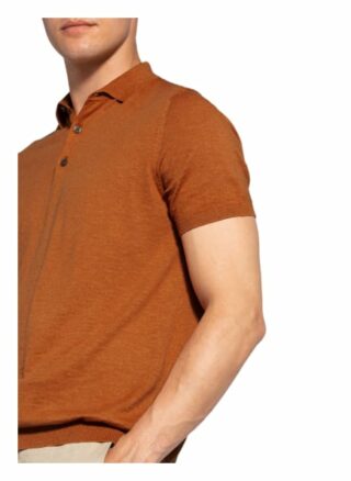 Strokesman's Strick-Poloshirt braun