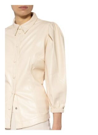 Summum Woman Bluse In Lederoptik beige