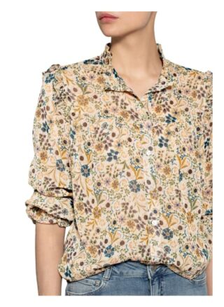 Summum Woman Bluse Mit Glitzergarn beige