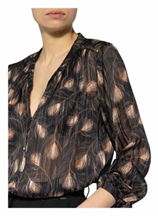 Summum Woman Blusenshirt Mit Glitzergarn schwarz