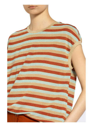 Summum Woman Stricktop Mit Glanzgarn braun
