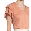 Summum Woman T-Shirt Aus Leinen rosa