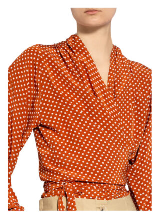 Summum Woman Wickelbluse braun