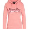 Superdry Hoodie Mit Paillettenbesatz rosa