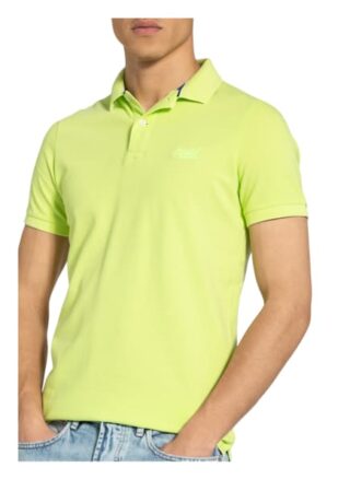 Superdry Piqué-Poloshirt gelb