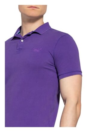 Superdry Piqué-Poloshirt violett
