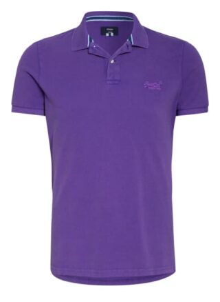 Superdry Piqué-Poloshirt violett
