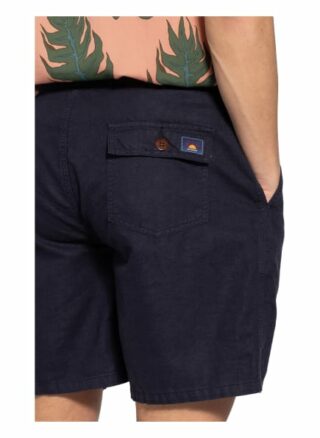 Superdry Shorts Mit Leinen blau