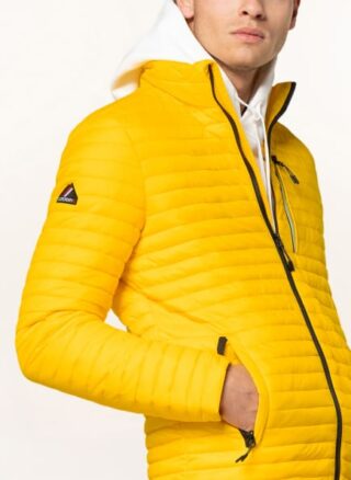 Superdry Fuji Steppjacke Herren, Gelb