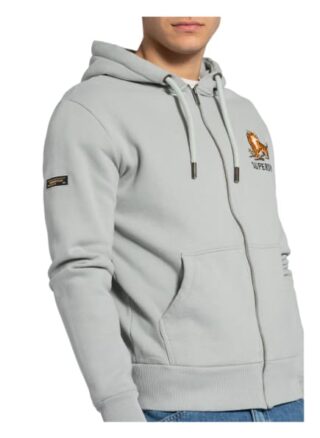 Superdry Sweatjacke grau