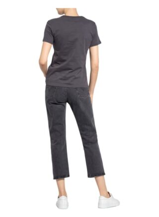 Superdry T-Shirt Mit Paillettenbesatz grau
