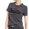 Superdry T-Shirt Mit Paillettenbesatz grau