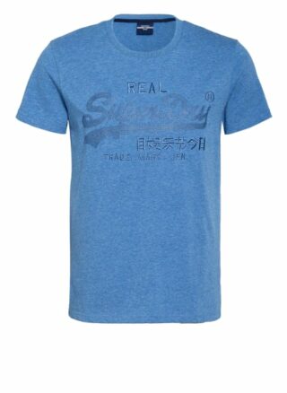 Superdry T-Shirt Herren, Blau