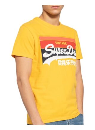 Superdry T-Shirt Herren, Gelb