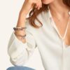 Tamara Comolli Armband India Cashmere Medium Aus 18 Karat Weißgold Und Mondsteinen silber