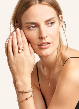 Tamara Comolli Halskette Mymikado Aus 18 Karat Roségold Mit Diamant Pavé rosegold