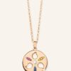 Tamara Comolli Halskette Sand Dollar Aus 18 Karat Roségold Mit Saphiren Und Rubinen rosegold