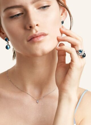 Tamara Comolli Halskette Sparkle Aus 18 Karat Weißgold Mit Diamant Pavé silber