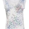 Ted Baker Blusentop Nnessa Im Materialmix weiss