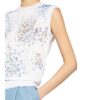 Ted Baker Blusentop Nnessa Im Materialmix weiss