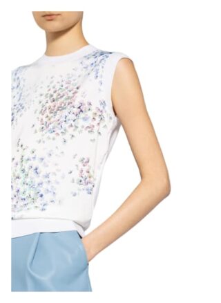 Ted Baker Blusentop Nnessa Im Materialmix weiss