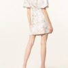 Ted Baker Cropped-Shirt Riverr Aus Jacquard weiss