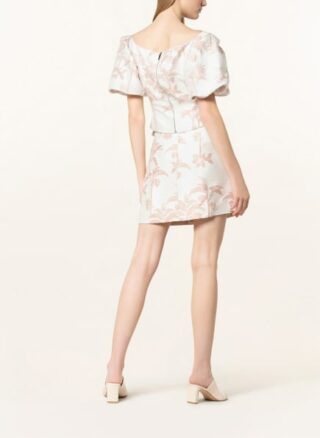 Ted Baker Cropped-Shirt Riverr Aus Jacquard weiss