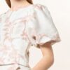 Ted Baker Cropped-Shirt Riverr Aus Jacquard weiss