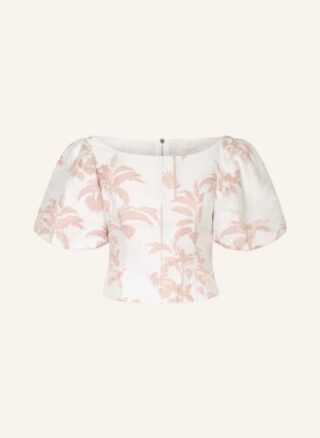 Ted Baker Cropped-Shirt Riverr Aus Jacquard weiss