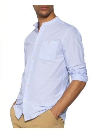 Ted Baker Hemd Fameus Slim Fit Mit Stehkragen blau