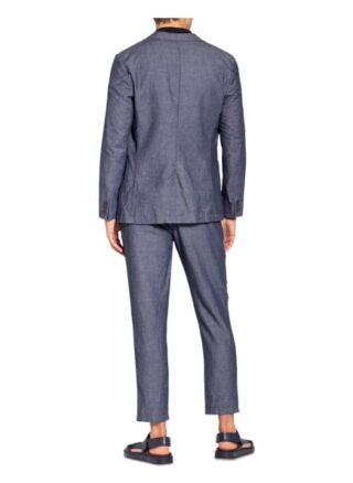 Ted Baker Jeans-Sakko Bambo Slim Fit Mit Leinen blau