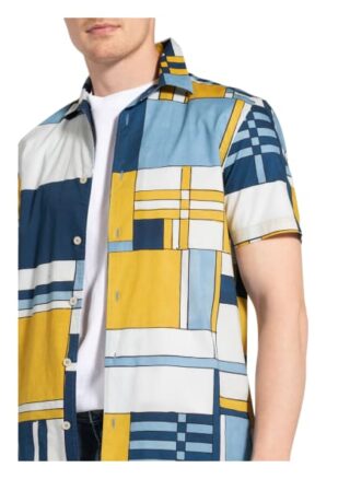 Ted Baker Kurzarm-Hemd Akton Box Fit gelb